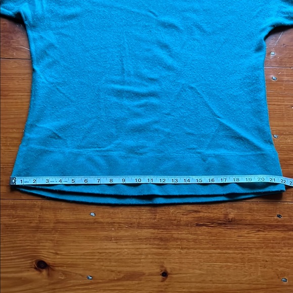 SML Design Teal V-Neck Sweater - Picture 5 of 6